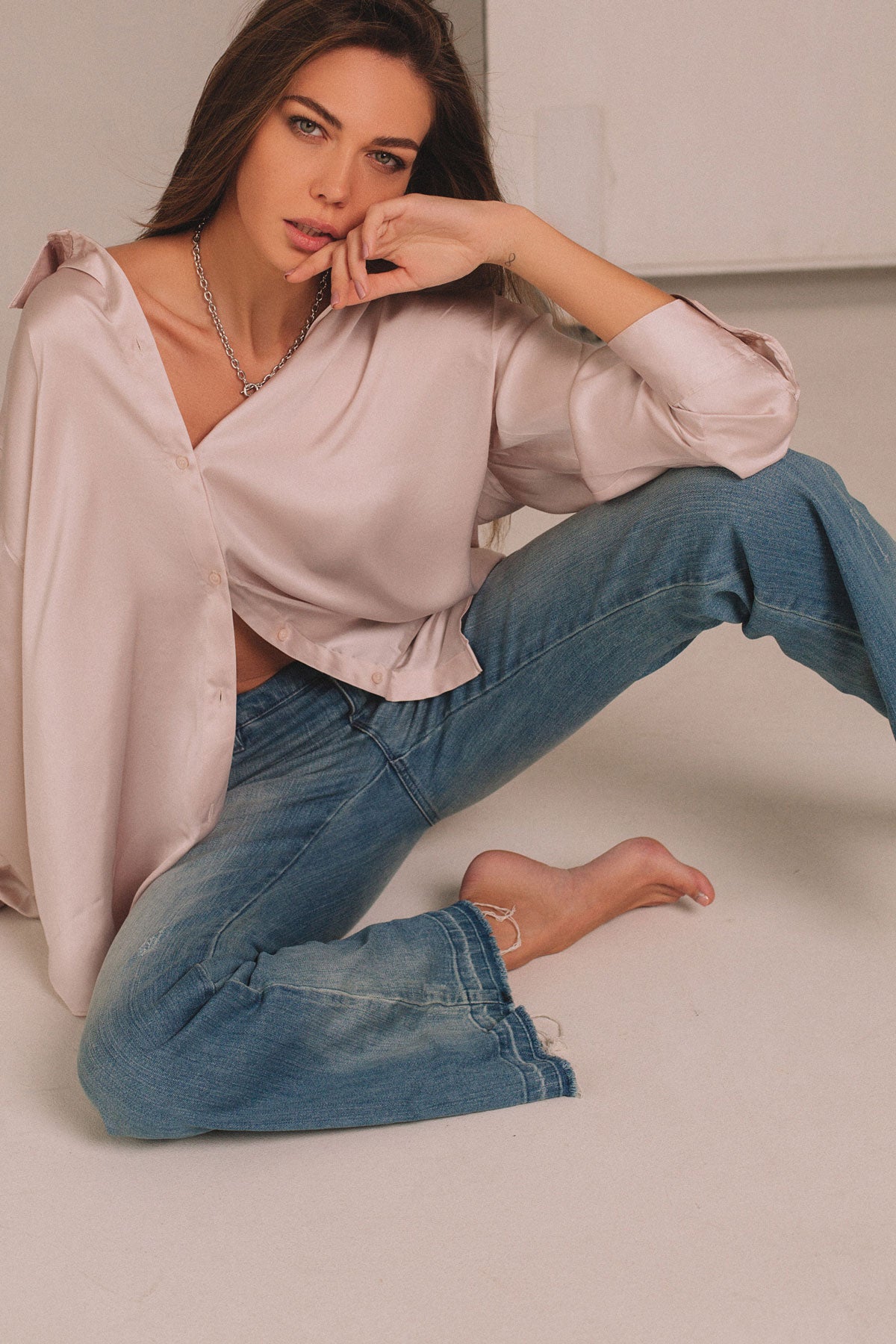 Wide High Jeans